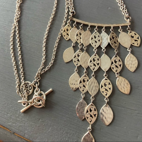 Lois Hill 925 Sterling Silver Chandelier Necklace - Picture 10 of 11